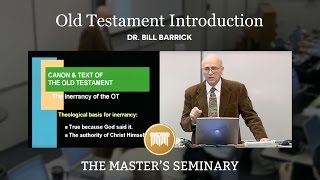 Lecture 1 Old Testament Introduction  Dr Bill Barrick [upl. by Nele]