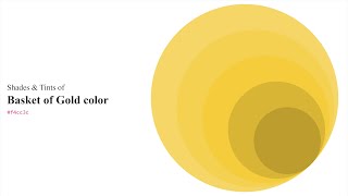 Shades amp Tints of Basket of Gold color f4cc3c A Warm Yellow color d8b535 bd9e2e f5d151 f6d767 [upl. by Leavelle592]