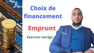 Choix de financement Emprunt Exercice corrigé [upl. by Eaj546]