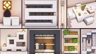 Minecraft  20 Modern Interior Decoration Ideas and Design [upl. by Varien]