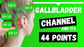 Gallbladder ChannelMeridian and its 44 GB Acupuncture Points Functions amp Location [upl. by Rosalinda795]