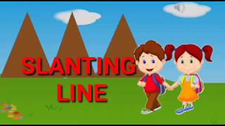 SLANTING LINE How to draw slanting line Learn to draw slanting line Slanting line for nursery [upl. by Earazed185]