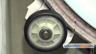 How To WhirlpoolKitchenAidMaytag Drum Support Roller 12001541 [upl. by Ilbert]