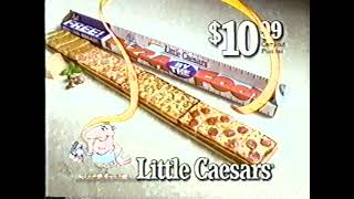 Little Caesars Pizza by the foot  2 commercials 19961997 [upl. by Lotsirk]