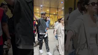 Ranbir Kapoor Alia Bhatt Raha Kapoor and Neetu Kapoor return to Mumbai after Paris Fashion Week [upl. by Aynekal]