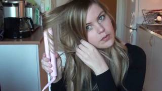 How to curl your hair with a Straightener [upl. by Bonnibelle11]