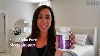 Get Restful Sleep Naturally Alphapure Sleep Support Veggie Capsules [upl. by Yrrehs]