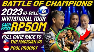 Thrilling Match between Efren Reyes vs Punguan Sihombing Epic Battle the Magician vs Pool Prodigy [upl. by Adnac]