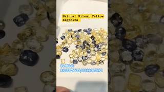 Natural Siloni Yellow sapphire diamondstone sapphire yellowsapphire gemstonehub2022 [upl. by Nolaj]