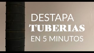 Como destapar tuberías en 5 minutos y sin químicos [upl. by Amr]