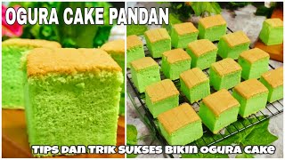 OGURA PANDAN CAKE SUPER EMPUK DAN LEMBUT TANPA BAHAN PENGEMBANG DAN PELEMBUT KUE [upl. by Alaet]