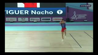 VIGUER Nacho ESP  2023 JUNIORS European Championships in Aerobic Gymnastics IM Qualifications [upl. by Rycca374]