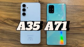 Samsung Galaxy A35 vs Samsung Galaxy A71 [upl. by Nixon]