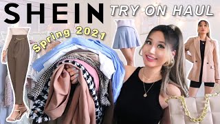 SHEIN TRY ON HAUL 💜 Spring  discount code [upl. by Nnylak]