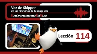 Cómo hacer la Voz de SKIPPER Los Pingüinos de Madagascar 🌊⚓ [upl. by Elison419]