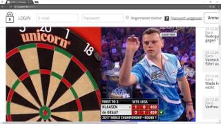 Darts WM 2017 Klaasen vs De Graaf [upl. by Bander]