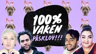 100 Vaken Påsklov med Felicia Bergström Kapten Riley Jimmie Star och Filip Dikmen [upl. by Esinet]