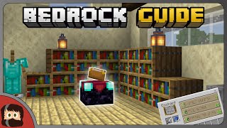 Minecraft Enchanting Guide  Bedrock Guide S1 EP10  Tutorial Survival Lets Play  Minecraft [upl. by Enrahs769]