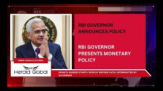 RBI Governor Presents Monetary Policy [upl. by Aihset]