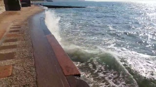 Dawlish Beach Sea Wall Walk [upl. by Pernell]