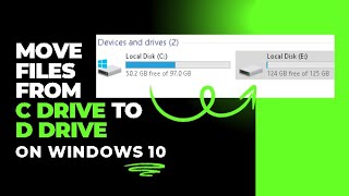 How to move files and folders from C Drive to D Drive [upl. by Seafowl]