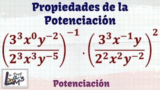 Potenciación algebraica  Propiedades de la potenciación  La Prof Lina M3 [upl. by Alien]