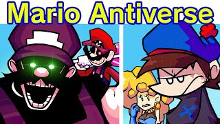 Friday Night Funkin Antiverse VS MARIO V1 FNF Mod MX Speedrunner Mario Faceless amp More [upl. by Corbet]