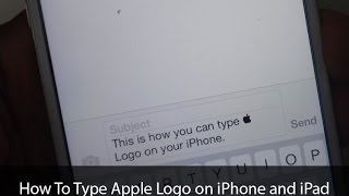 How To Type Apple Logo on iPhone and iPad with Keyboard Shortcut [upl. by Ecinnaj287]