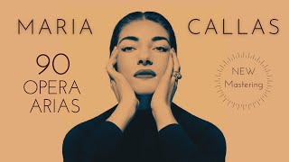 Maria Callas  90 Opera Arias Carmen Norma Tosca Traviata Butterfly NEW MASTERING Ctrec [upl. by Yerfdog]