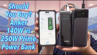 Should You Buy Anker 140W vs 250W Prime Power Bank [upl. by Asilim928]