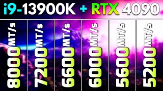 8000MTs vs 7200MTs vs 6600MTs vs 6000MTs vs 5600MTs vs 5200MTs  Ultimate DDR5 RAM Tested [upl. by Ihsakat622]