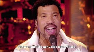 Lionel Richie  Stuck On You Legendado em PTBR Live [upl. by Ahtenak]