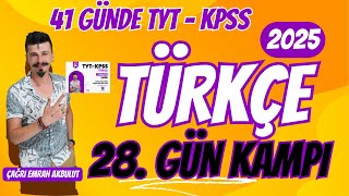 41 GÜNDE KPSS  TYT TÜRKÇE 28 GÜN KAMPI EKLER  SÖZCÜKTE YAPI dilbilgisi [upl. by Katsuyama]