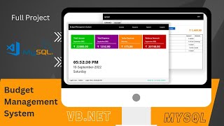 VBNET  Budget Management System in VB NET using My sql Database [upl. by Lingwood]