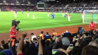 Argentina v Croatia at Upton Park West Ham as Lionel Messi scores a penalty [upl. by Talich241]