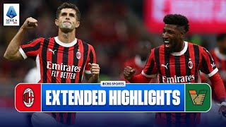 AC Milan vs Venezia Extended Highlights  Serie A  CBS Sports Golazo [upl. by Kammerer930]