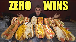 UNDEFEATED 10LB HOT DOG CHALLENGE  Craves GLIZZY GOBBLER Loaded Hotdog Challenge [upl. by Goldenberg843]