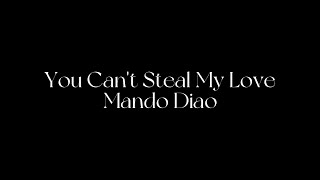 You Cant Steal My Love  Mando Diao 和訳 [upl. by Wasserman]