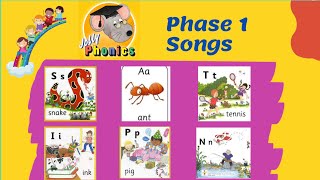 JOLLY PHONICS PHASE 1 SONGS [upl. by Keldah]