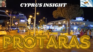 Protaras Strip a Busy Night in August [upl. by Rojam796]