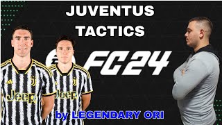 JUVENTUS  BEST FORMATION CUSTOM TACTICS amp PLAYER INSTRUCTIONS EA FC 24 [upl. by Firooc]