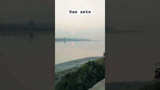 Sun sets in the west sunset sunrise bangladesivlog [upl. by Eicirtap]