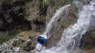 Gordale Scar Waterfall Climb North Yorkshire [upl. by Rezzani128]