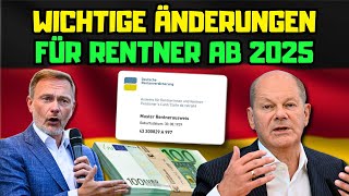 ⚡️Wichtige Neuerungen für Rentner Was sich 2025 ändert [upl. by William]