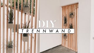 DIY Trennwand aus Holz  Raumteiler Sichtschutz für Haus und Garten selber bauen  EASY ALEX [upl. by Skinner125]