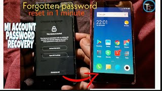 How to reset mi account password  wipe all data  forgotten password [upl. by Ahsienet341]