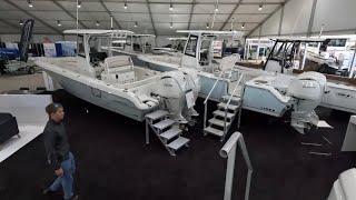 2024 MIAMI BOAT SHOW ALL CENTER CONSOLES WALKTHRU [upl. by Armalla180]