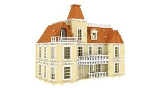 The Bostonian Mansion 3d puzzle Dollhouse Pattern laser cut CNC router plans [upl. by Eehsar]