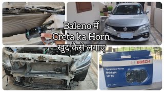 How to change Baleno Horn by yourself baleno balenodelta balenoalpha balenolovers balenosigma [upl. by Anoyek]