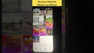 How to Recover Deleted Photos on iPhone  Recover Your Deleted Media how smartphone iphonetricks [upl. by Yrojram]